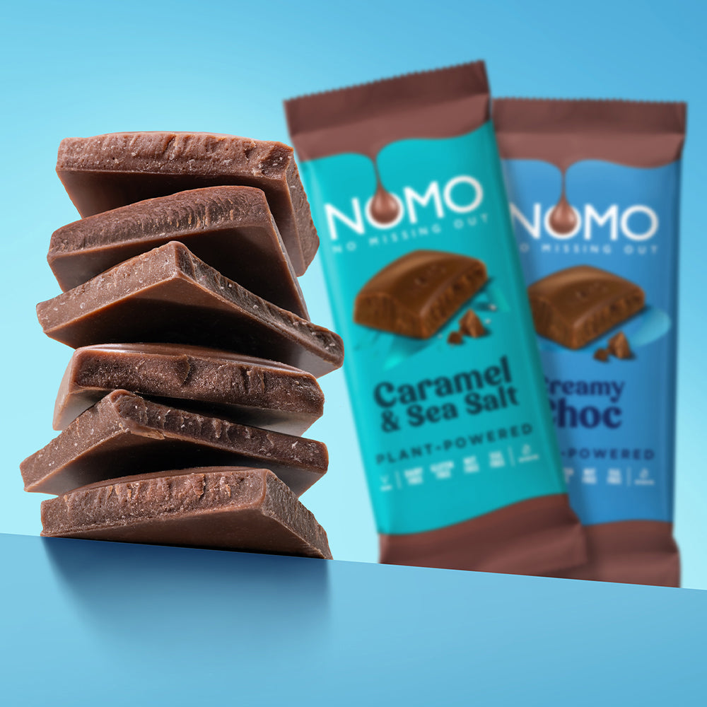 NOMO Creamy Chocolate Large Bars / Caramel & Sea Salt Chocolate Large Bars