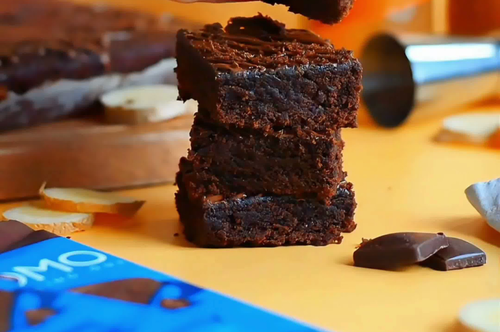 Creamy Choc & Ginger Brownies