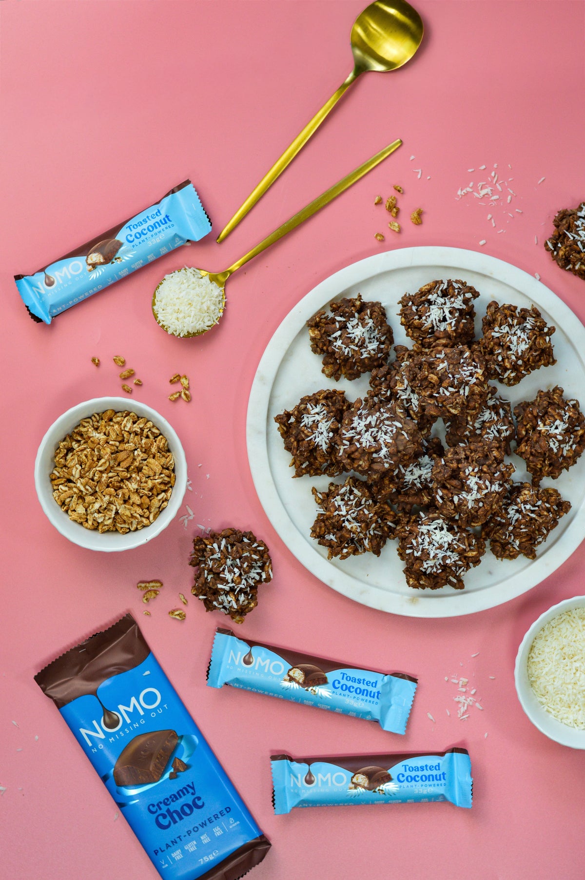 No Bake Coconut Chocolate Cookies