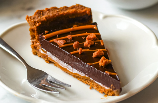 Tom's Caramelised Biscuit Choc Tart