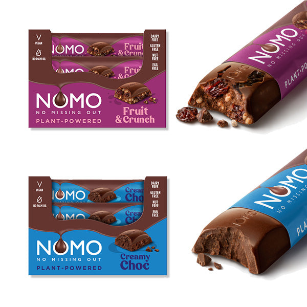 NOMO Fruit & Crunch/Creamy Chocolate Bars Bundle
