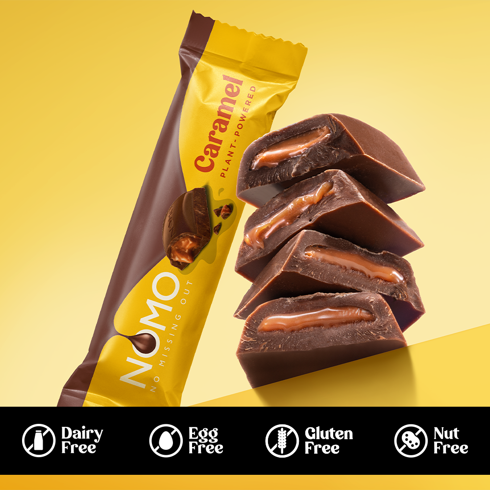 NOMO Cookie Dough Chocolate Bars / Caramel Chocolate Bars Bundle
