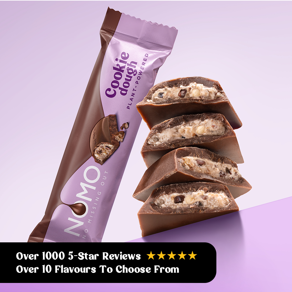 NOMO Cookie Dough Chocolate Bars / Caramel Chocolate Bars Bundle