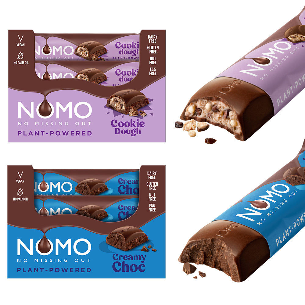 NOMO Creamy Chocolate Bars / Cookie Dough Chocolate Bars Bundle