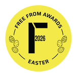 NOMO Crispy Toffee Bunny 25 x 25g award logo