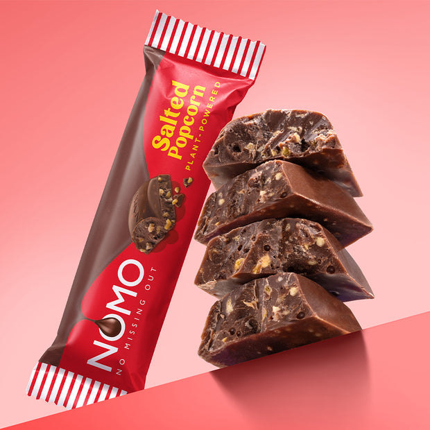 Salted Popcorn Chocolate Bars