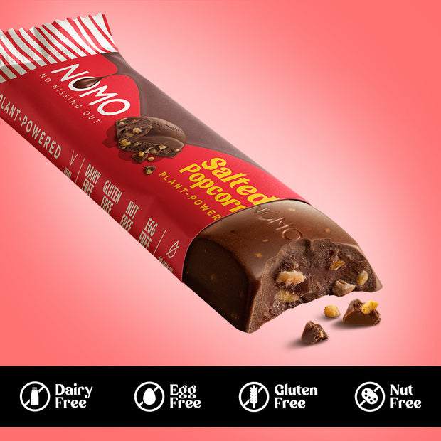 Salted Popcorn Chocolate Bars