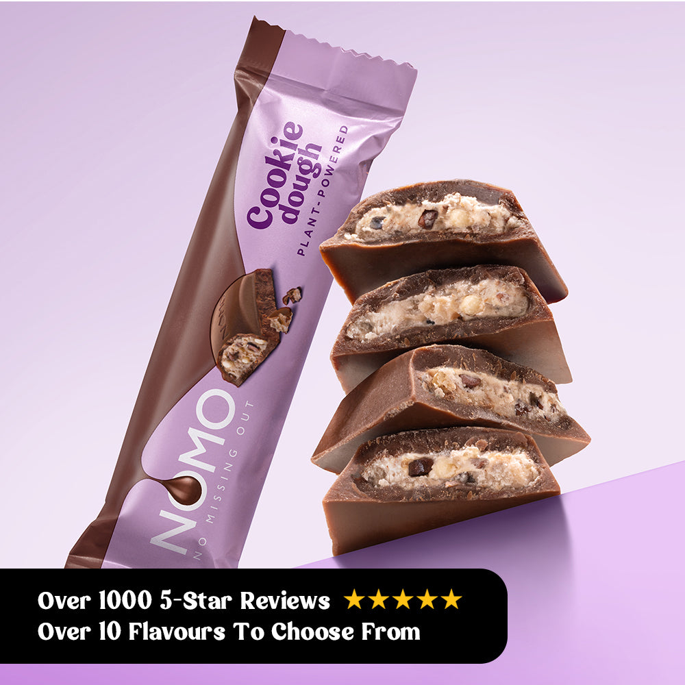 NOMO Creamy Chocolate Bars / Cookie Dough Chocolate Bars Bundle