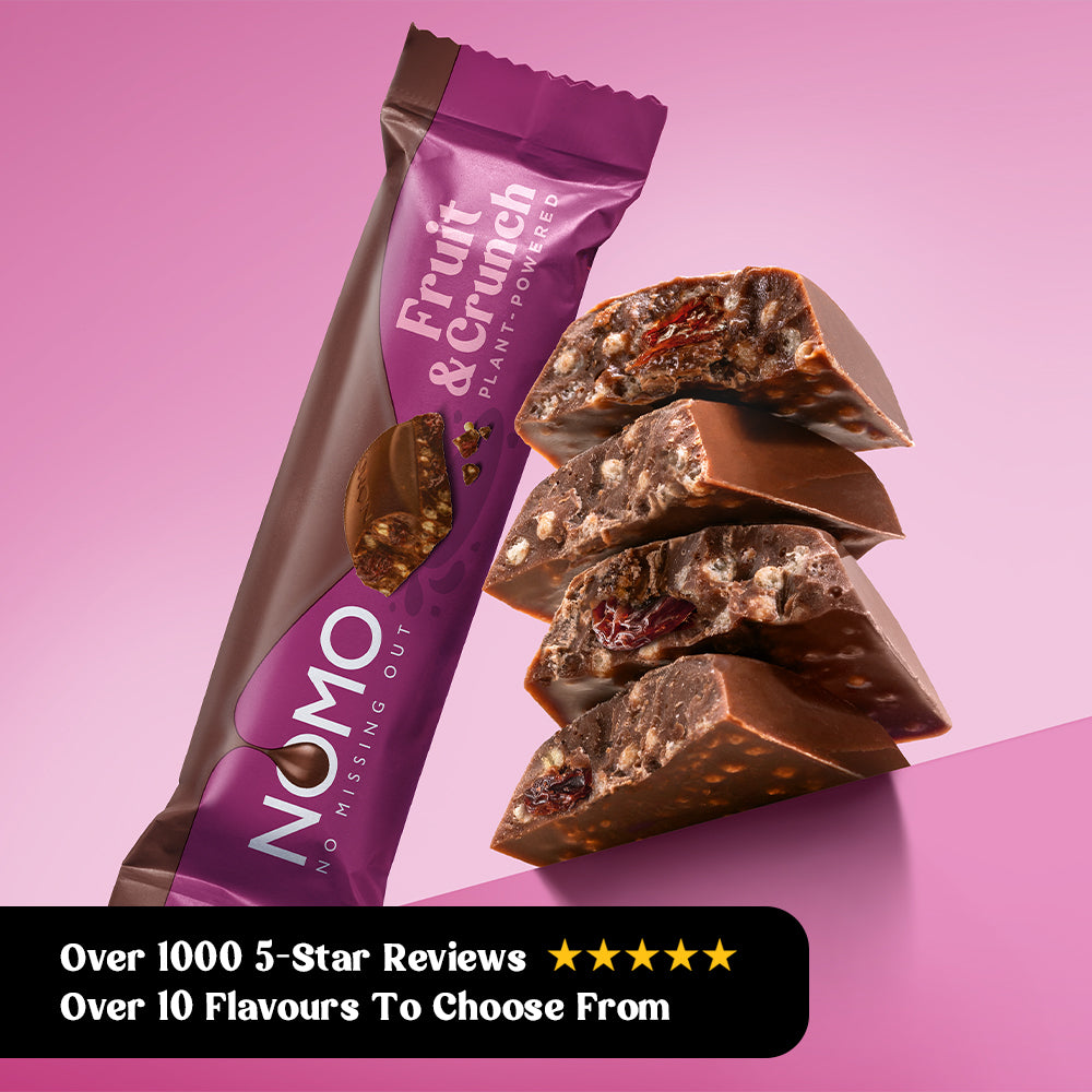 NOMO Salted Popcorn Chocolate Bars / Fruit & Crunch Chocolate Bars Bundle